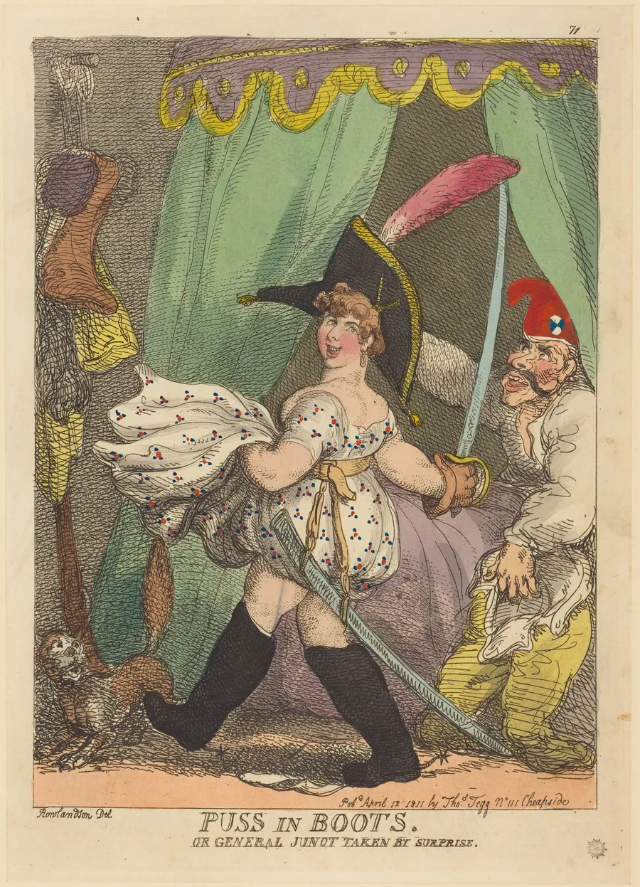 Puss in Boots, or General Junot taken by Surprise by Thomas Rowlandson