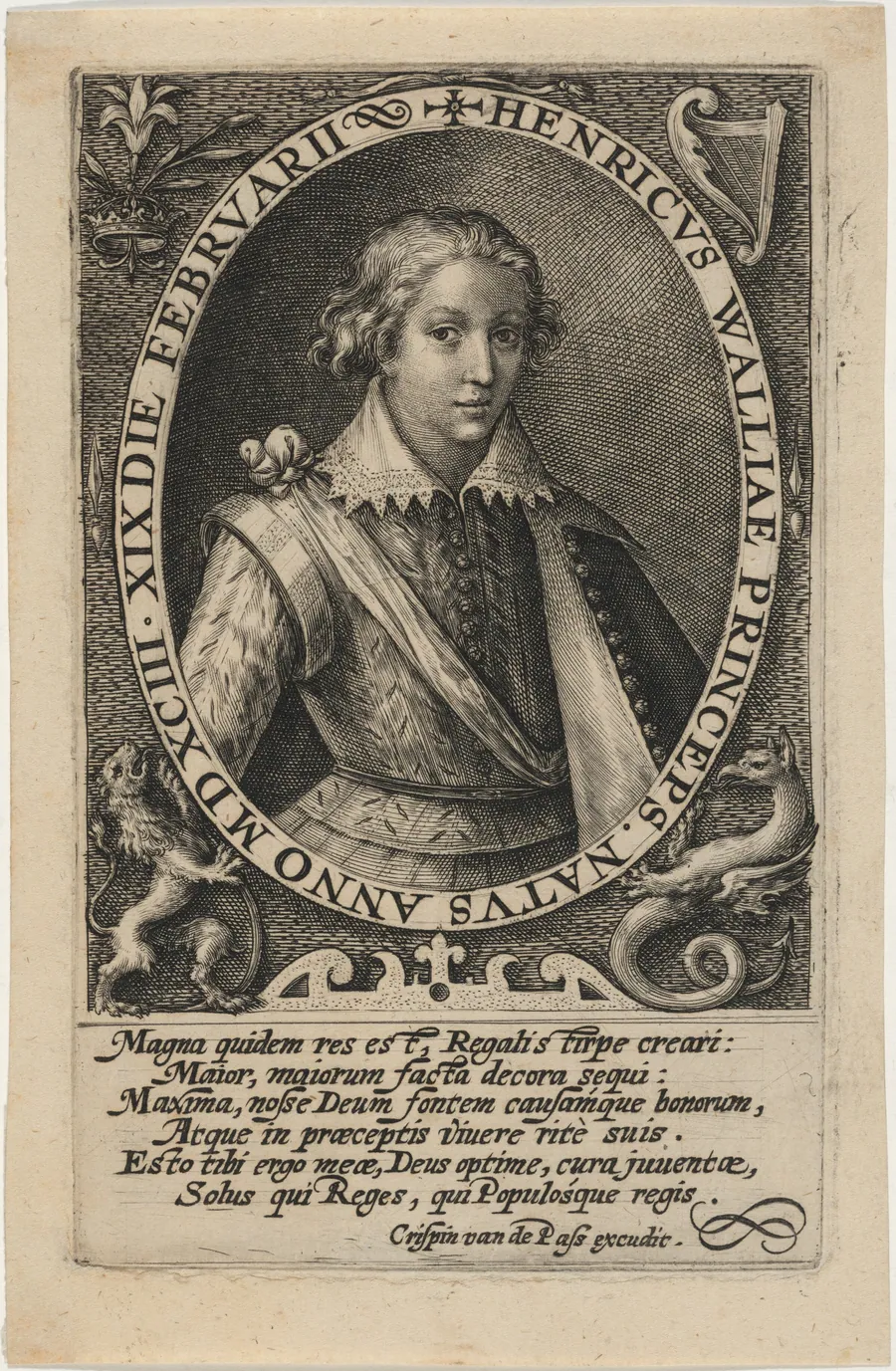 Henry Frederick, Prince of Wales by Crispijn van de Passe I