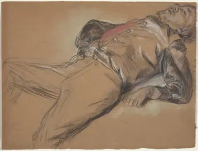 Fallen Jockey (study for "Scene from the Steeplechase: The Fallen Jockey")