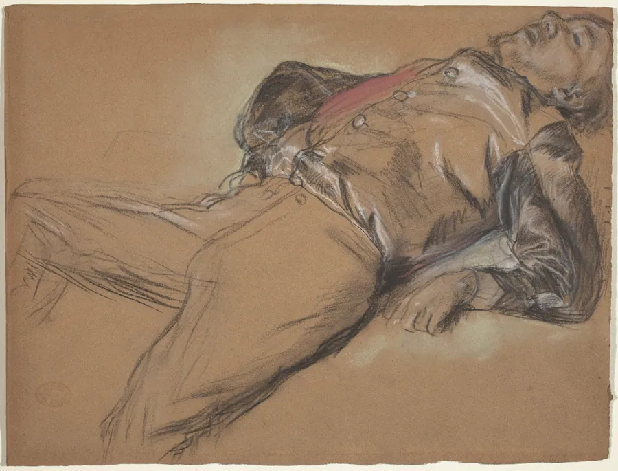 Fallen Jockey (study for "Scene from the Steeplechase: The Fallen Jockey") by Edgar Degas