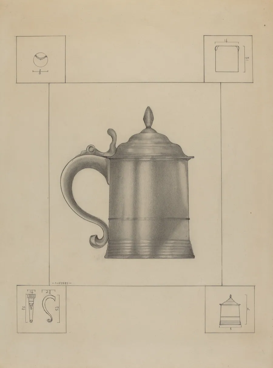 Pewter Mug by Henry Meyers
