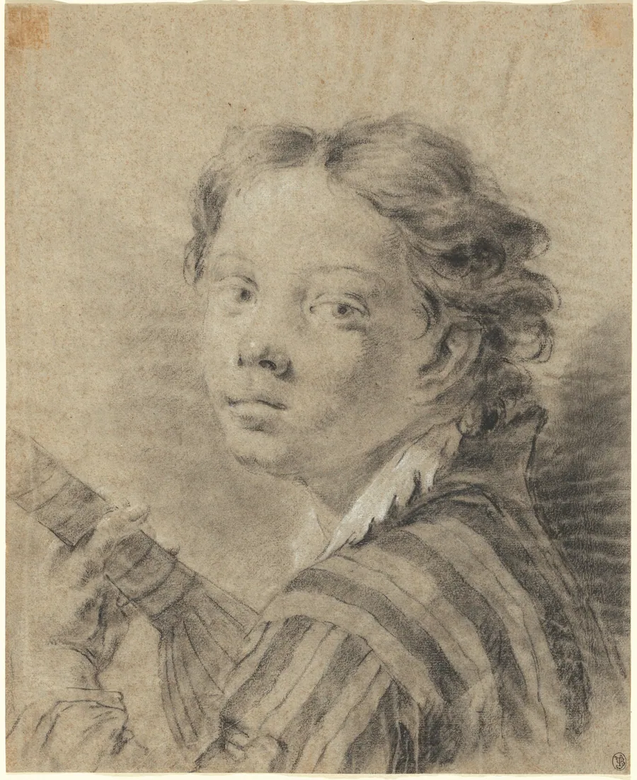 A Boy with a Lute by Giovanni Battista Piazzetta