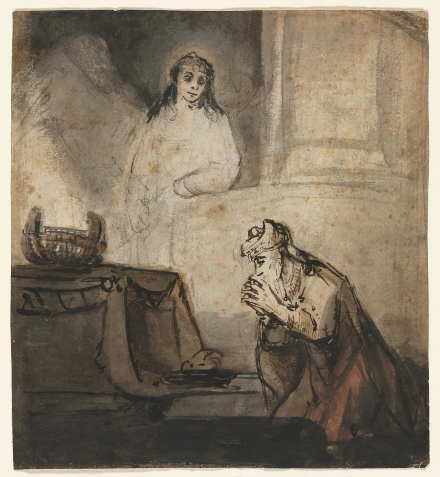 Angel Appearing to Zacharias by Barent Fabritius