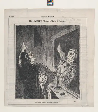 My old Talma, you've got another thing coming!, from 'The third rate actors,' published in Le Journal Amusant, April 27, 1878