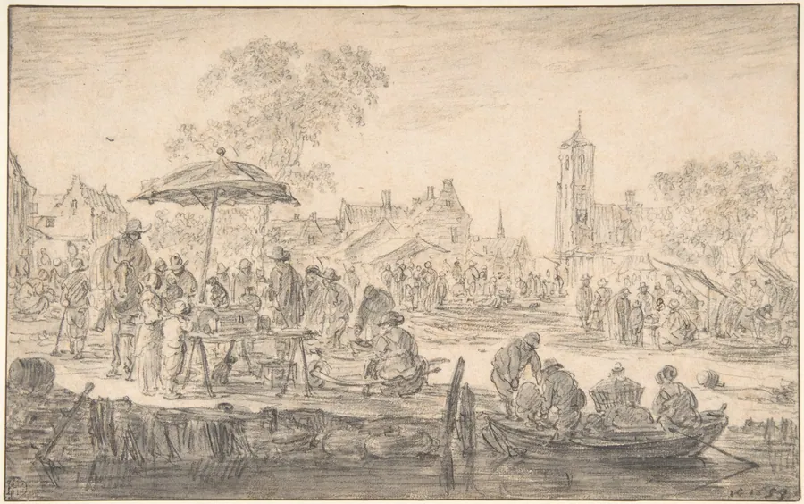 A Fair by Jan van Goyen