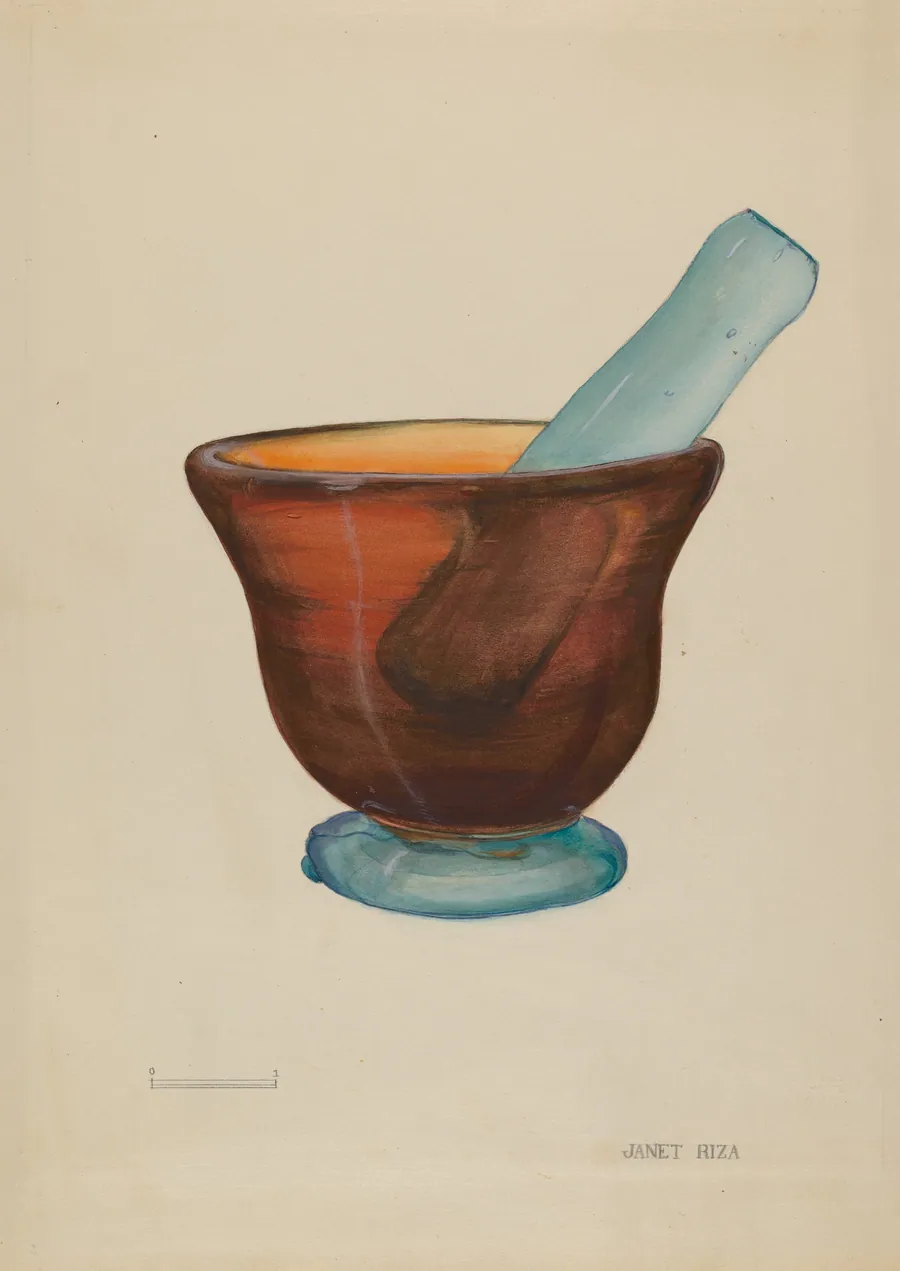 Mortar and Pestle by Janet Riza