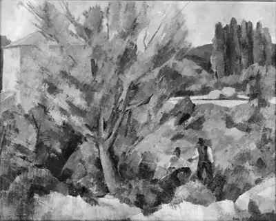 Les bords de l'Arc près d'Aix-en-Provence
