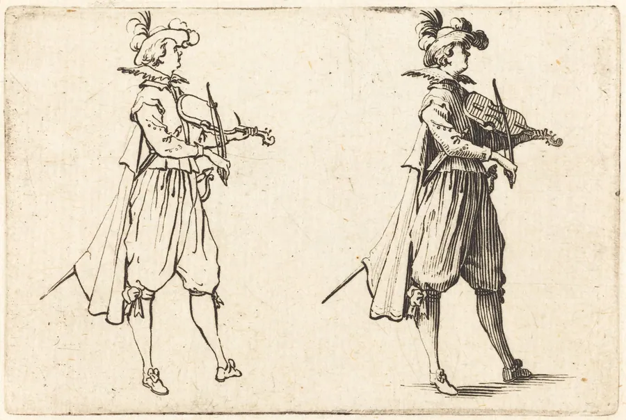Violinist by Jacques Callot