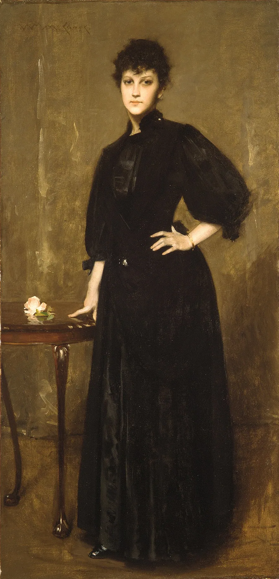 Lady in Black by William Merritt Chase