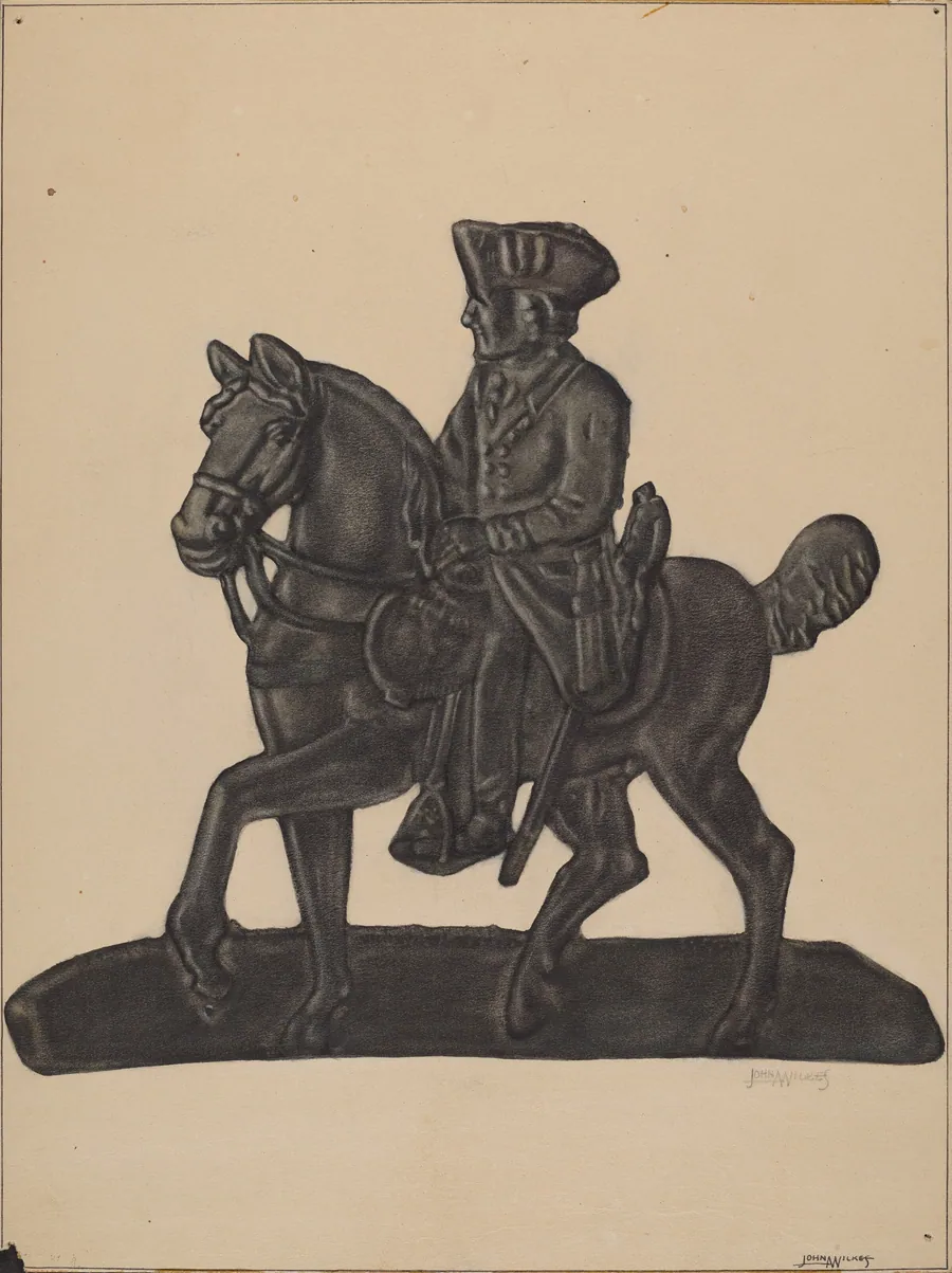 Iron Officer on Horse by John Wilkes