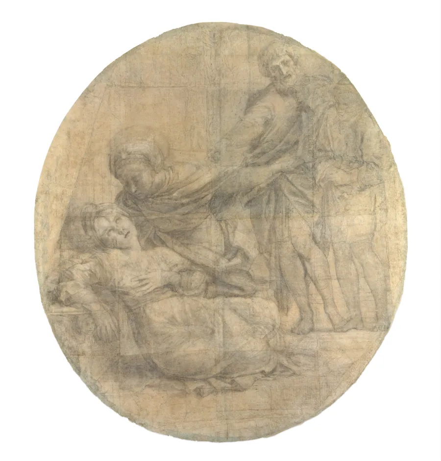 The Martyrdom of Saint Cecilia (Cartoon for a Fresco) by Domenichino (Domenico Zampieri)