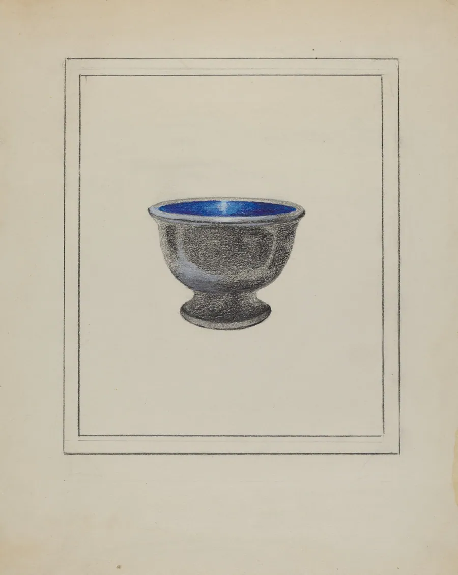 Pewter Salt or Sugar Bowl by Sara Garfinkel