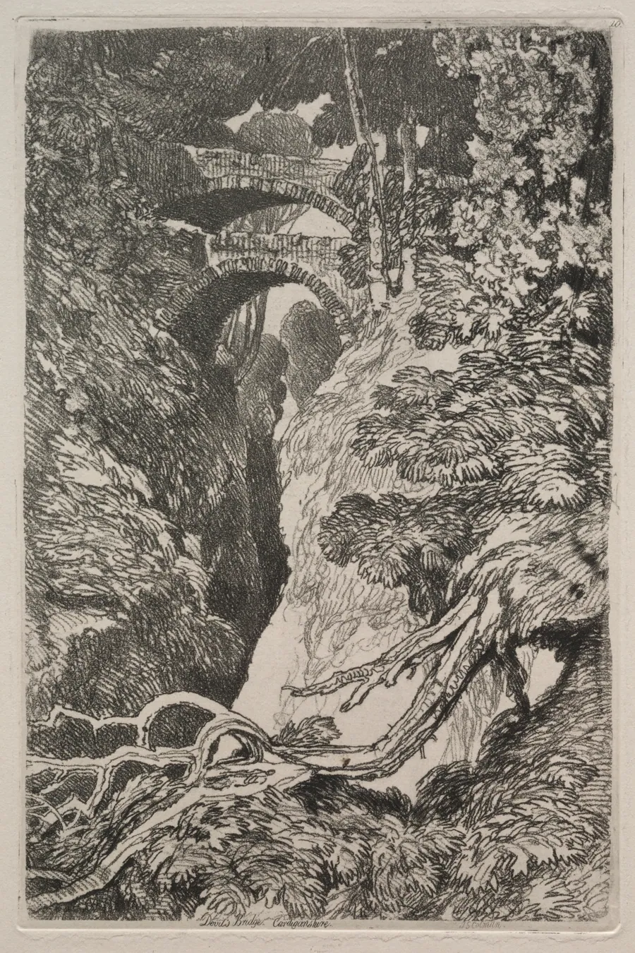 Liber Studiorum:  Devil's Bridge, Cardiganshire by John Sell Cotman