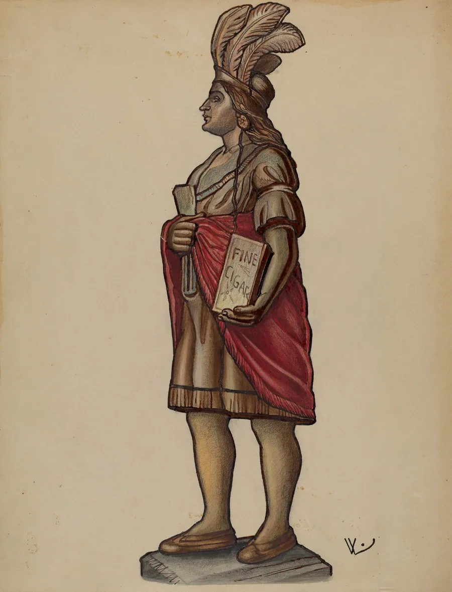Cigar Store Indian by Bernard Westmacott