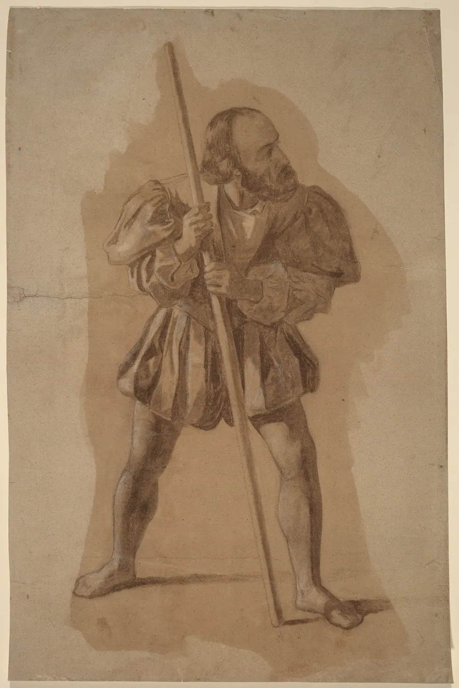 Figure Costume Study for Columbus Mural, Washington, D.C. by John Vanderlyn