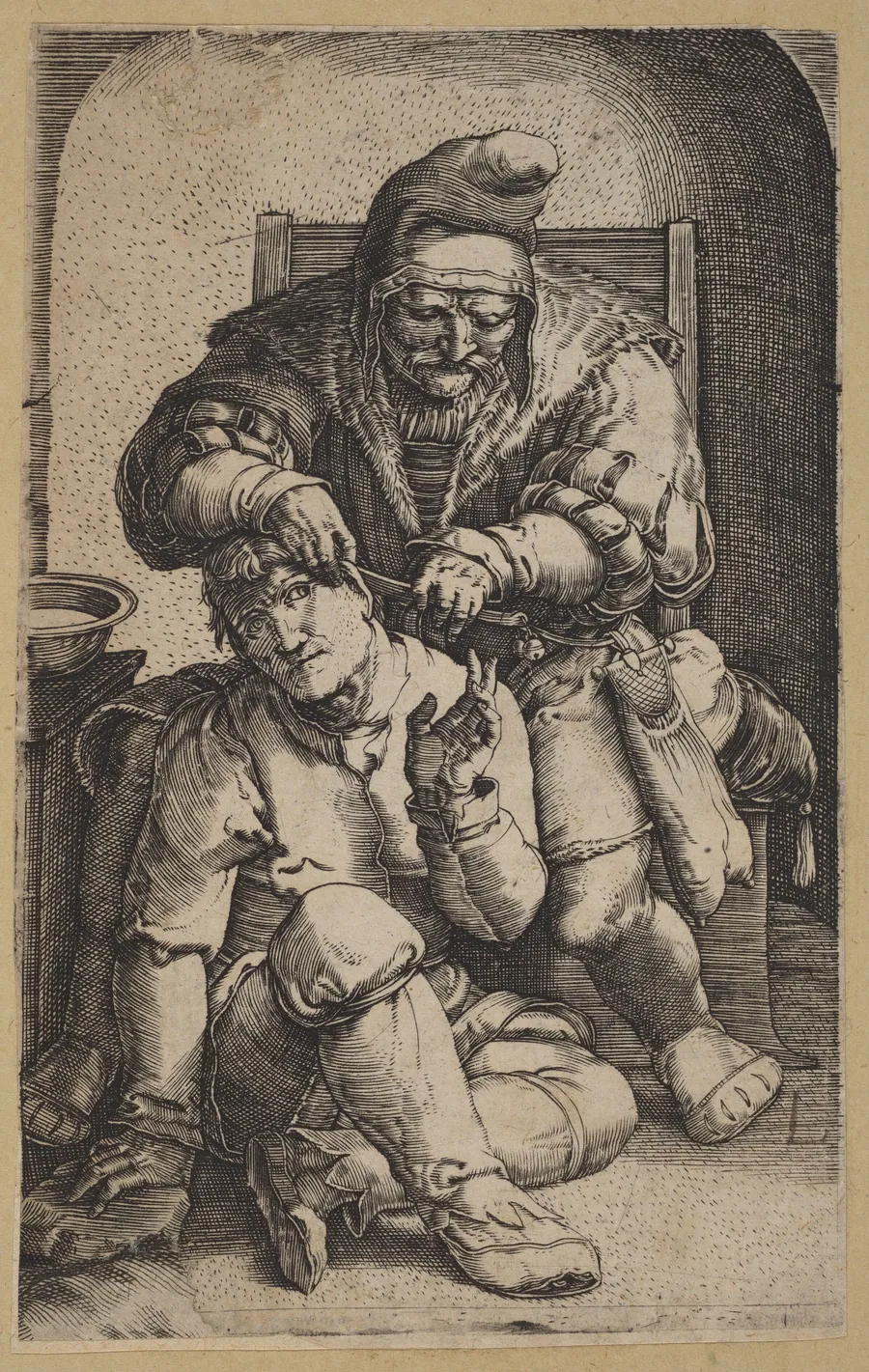 The Surgeon [reverse copy] by Netherlandish 16th Century
