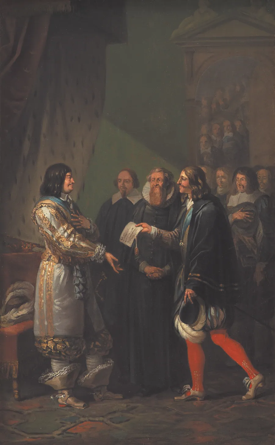 Frederik III modtager enevoldsmagten 1660 by Nicolai Abildgaard