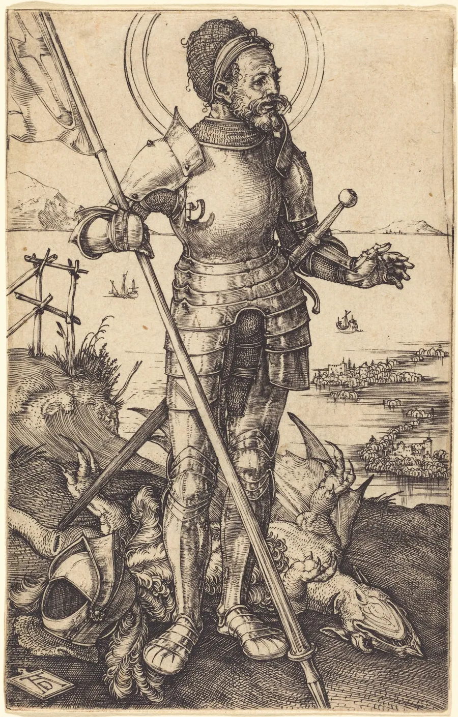 Saint George Standing by Albrecht Dürer