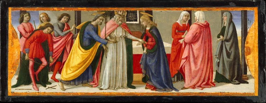 The Marriage of the Virgin by Davide Ghirlandaio (David Bigordi)