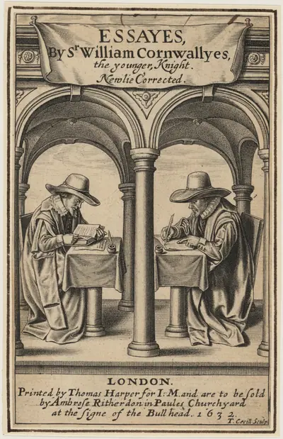 Title Page to Sir William Cornwally's Essays