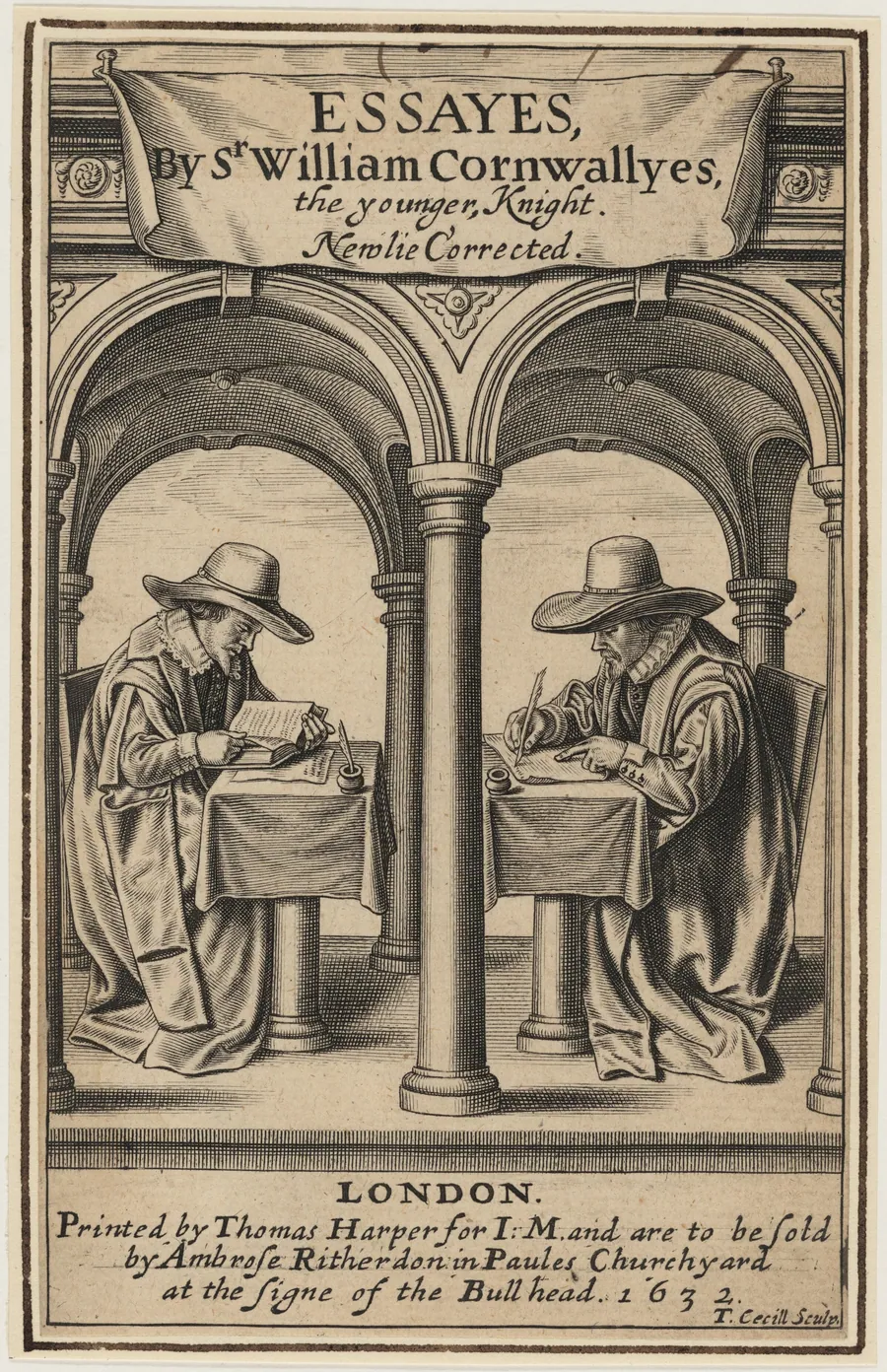 Title Page to Sir William Cornwally's Essays by Thomas Cecil