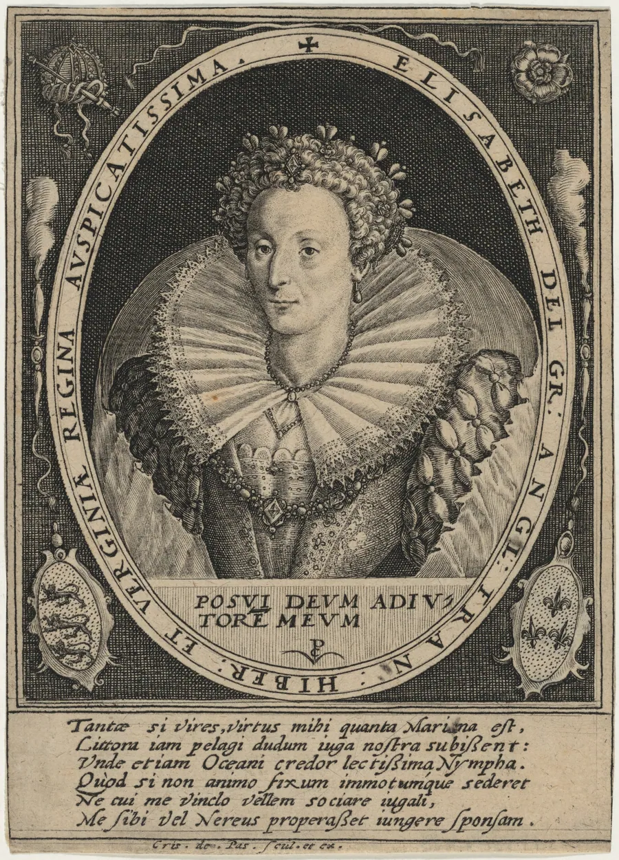 Elizabeth, Queen of England by Crispijn van de Passe I