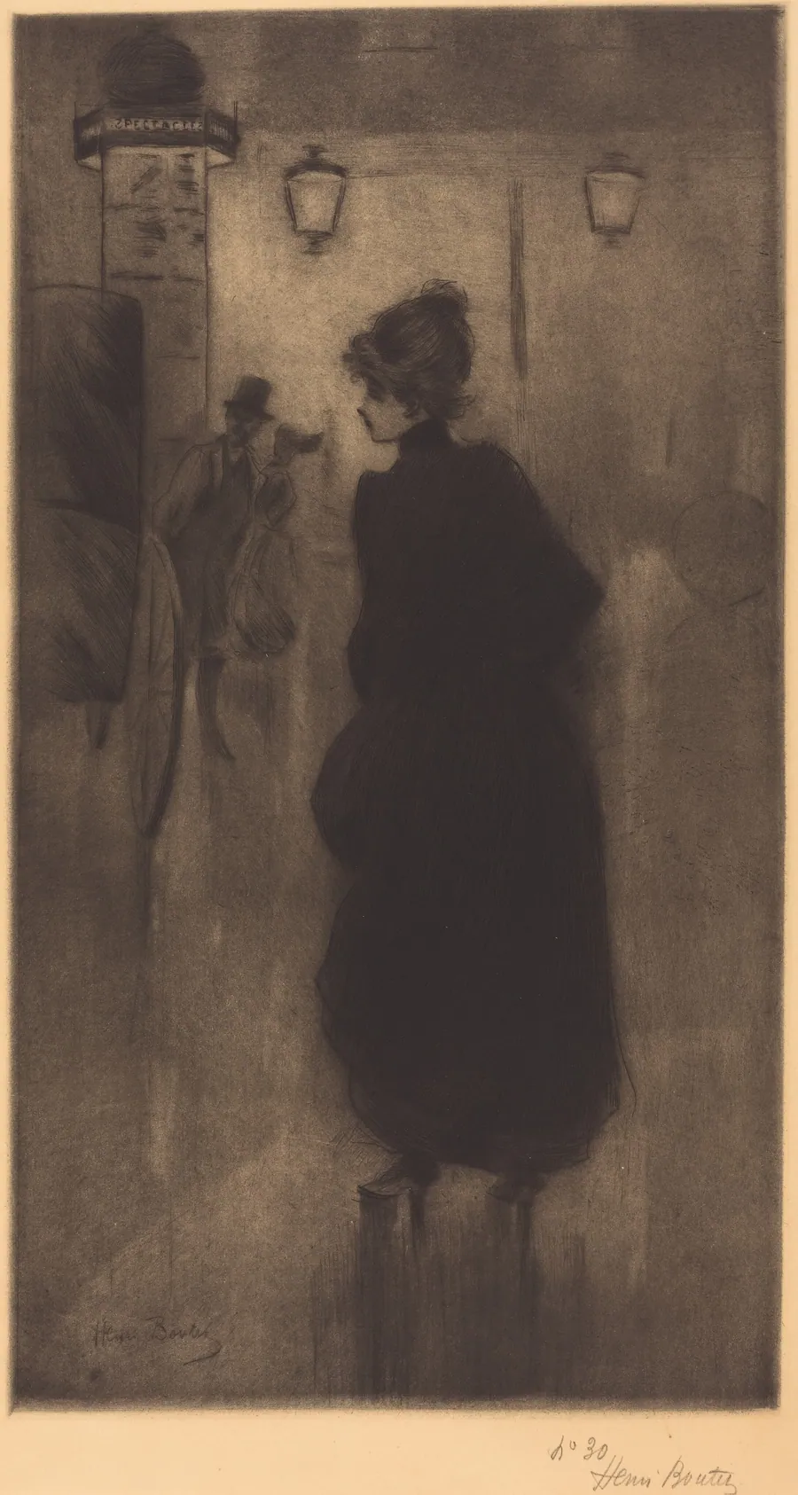 Parisian Woman (The Effect of the Night) by Henri Boutet