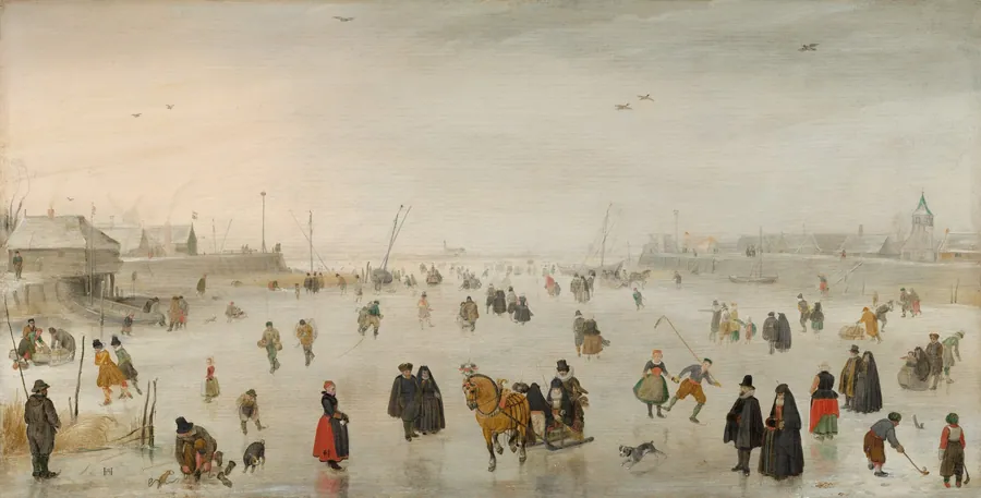 A Scene on the Ice by Hendrick Avercamp