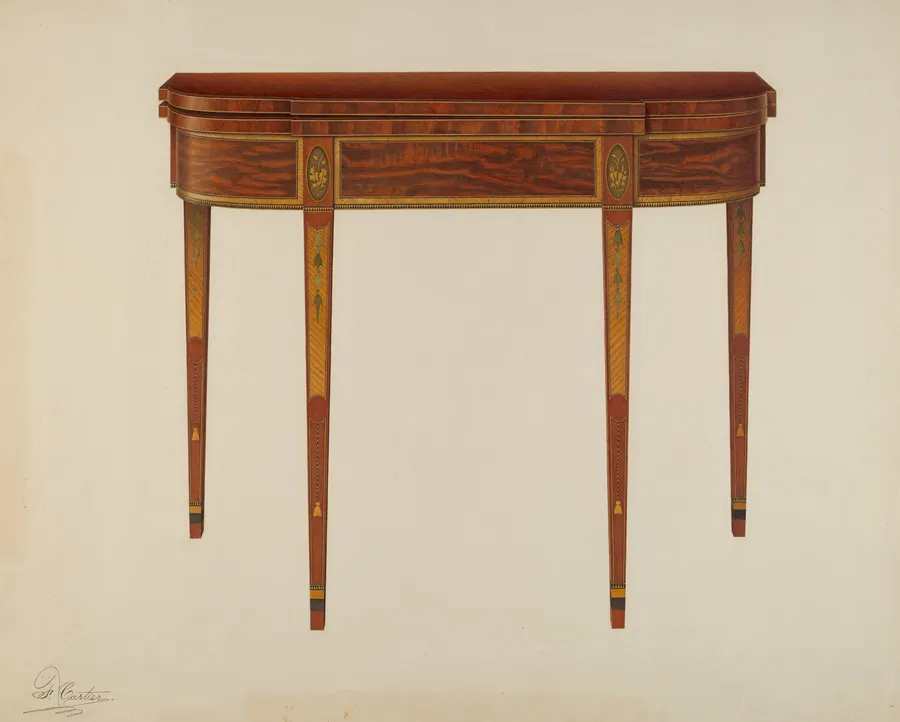 Card Table by Ferdinand Cartier