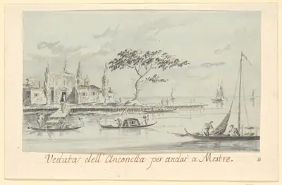 The Island of L'Anconetta, on the Way to Mestre, with the Church of La Madonnetta