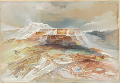 Hot Springs of Gardiner's River, Yellowstone