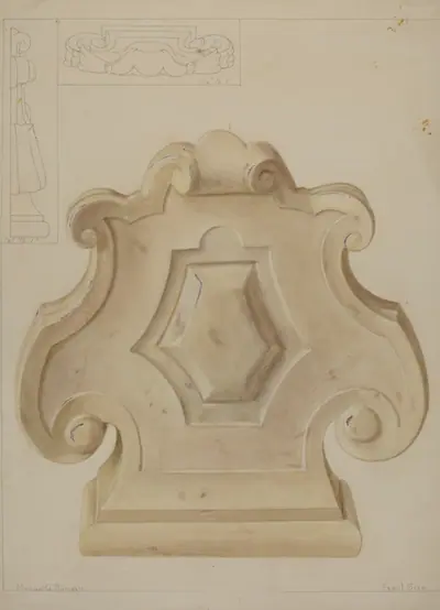 Marble Ornament (from top of mantelpiece)