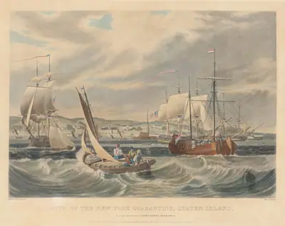 View of the New York Quarantine, Staten Island