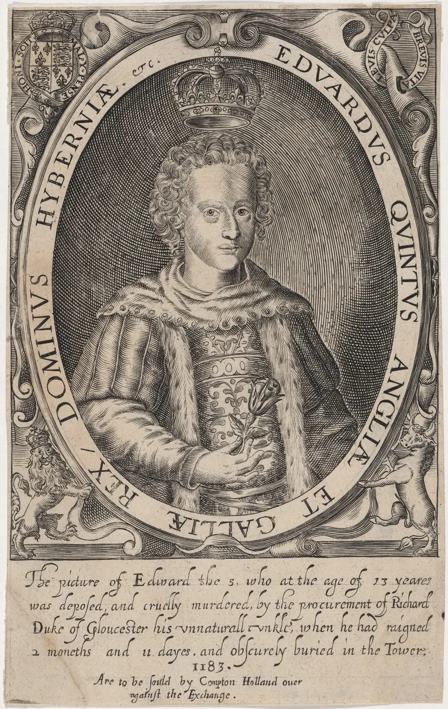 Edward V of England by Renold Elstrack