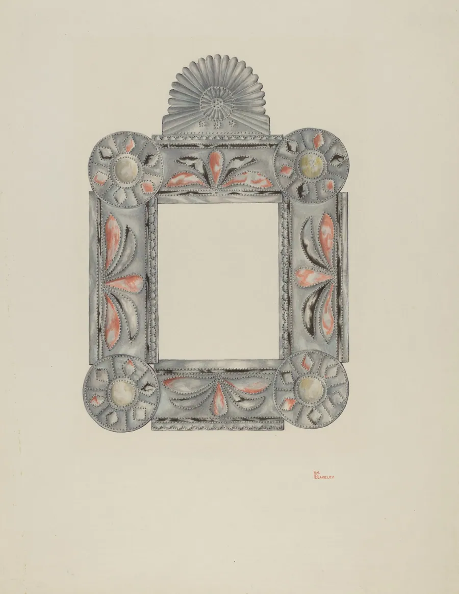 Cut Tin Picture Frame by Hal Blakeley