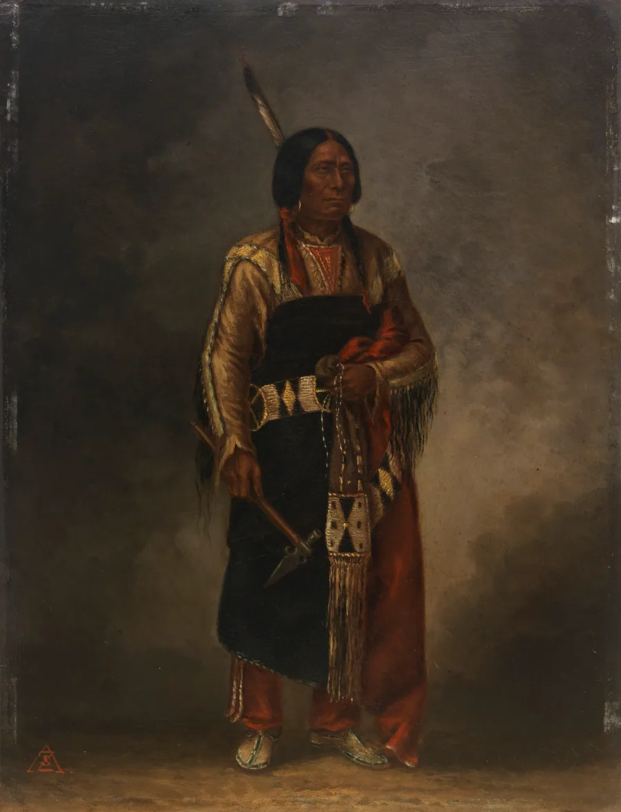 Mak-phe-ah-luta (Red Cloud) by Antonion Zeno Shindler, 1813 Bulgaria-died Washington, DC 1899