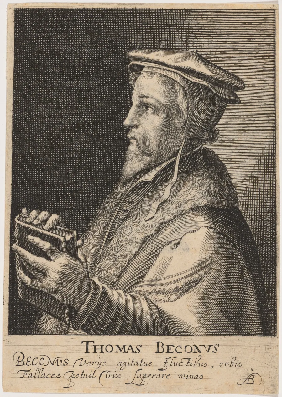 Thomas Becon, Protestant Divine by Magdalena van de Passe