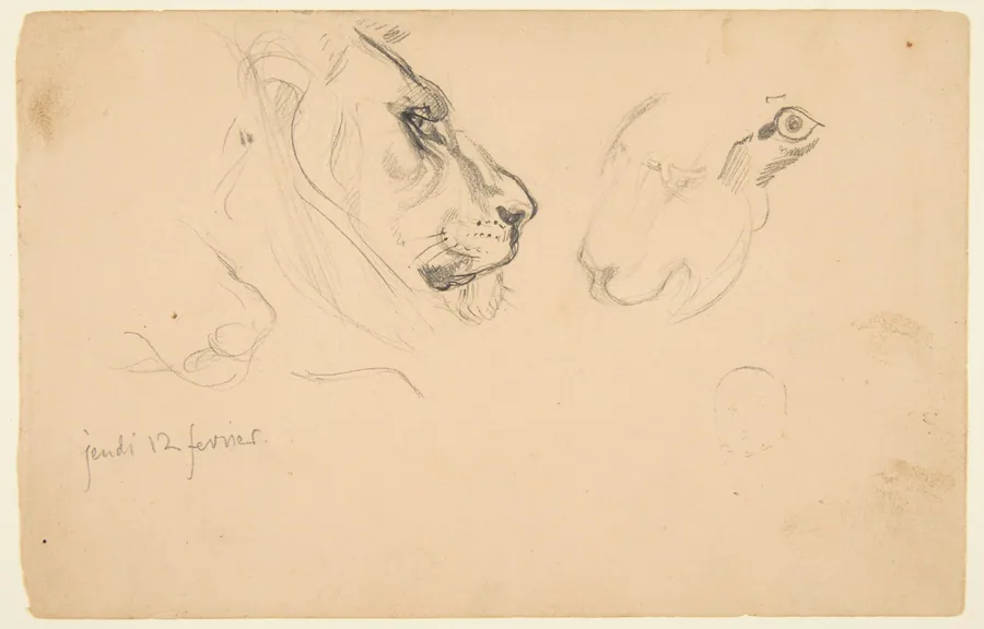 Sketchbook with views of Tours, France and its environs by Eugène Delacroix