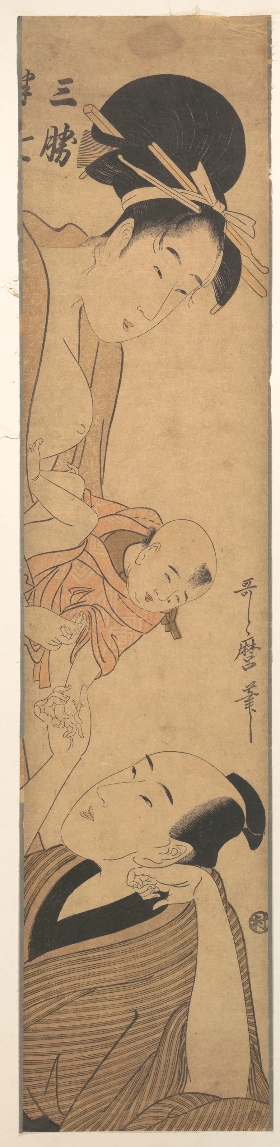 三勝と半七|Sankatsu and Hanshichi by Kitagawa Utamaro