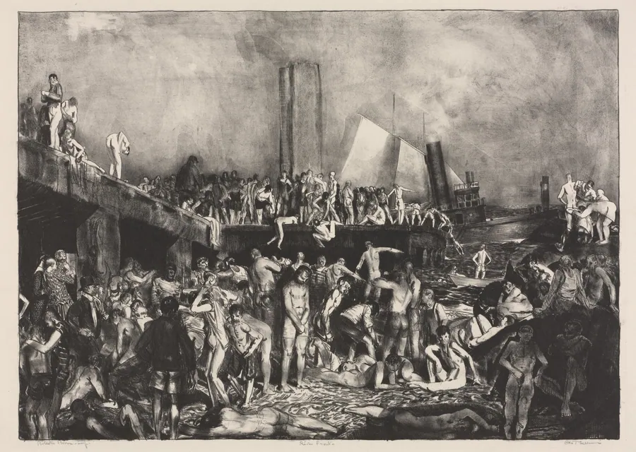 River-Front by George Bellows