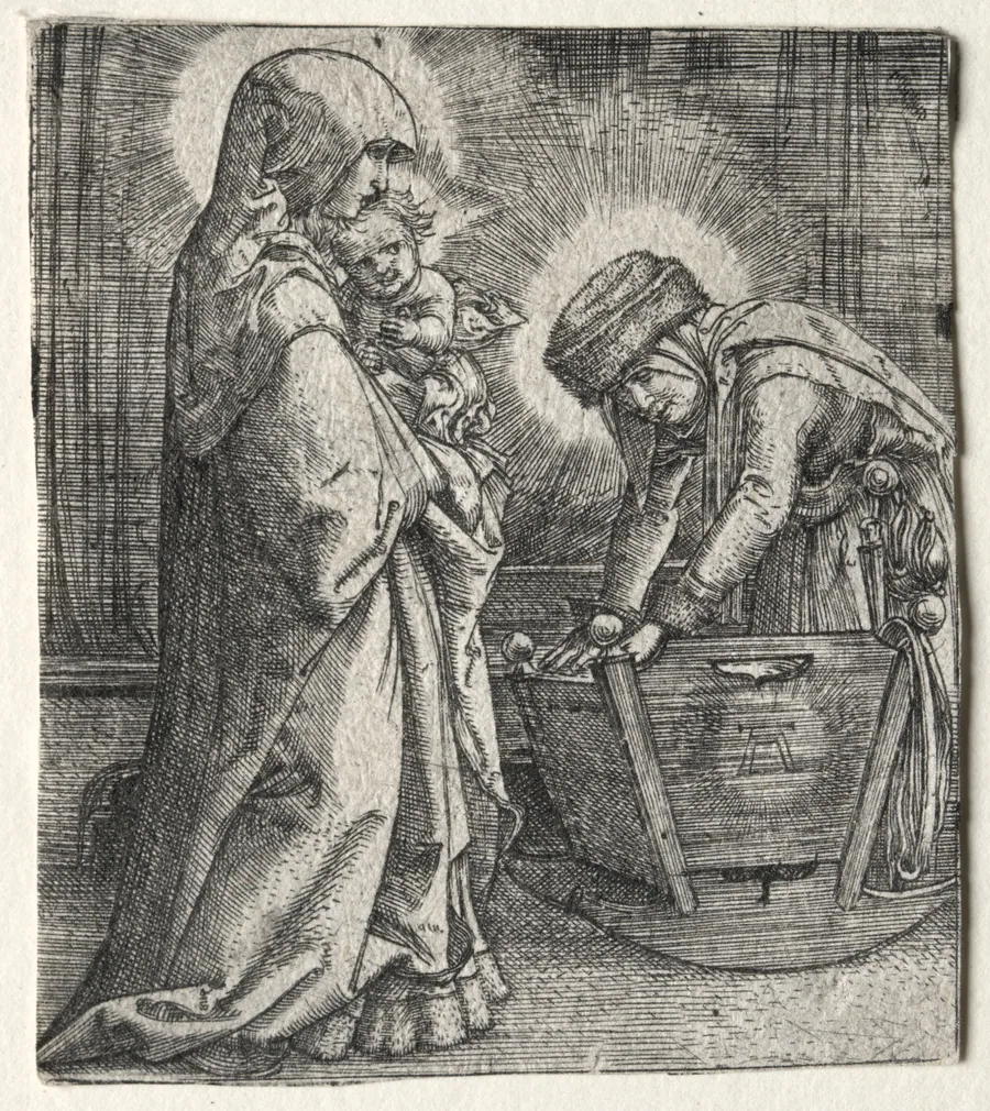 The Virgin with the Child and St. Anne at the Cradle by Albrecht Altdorfer