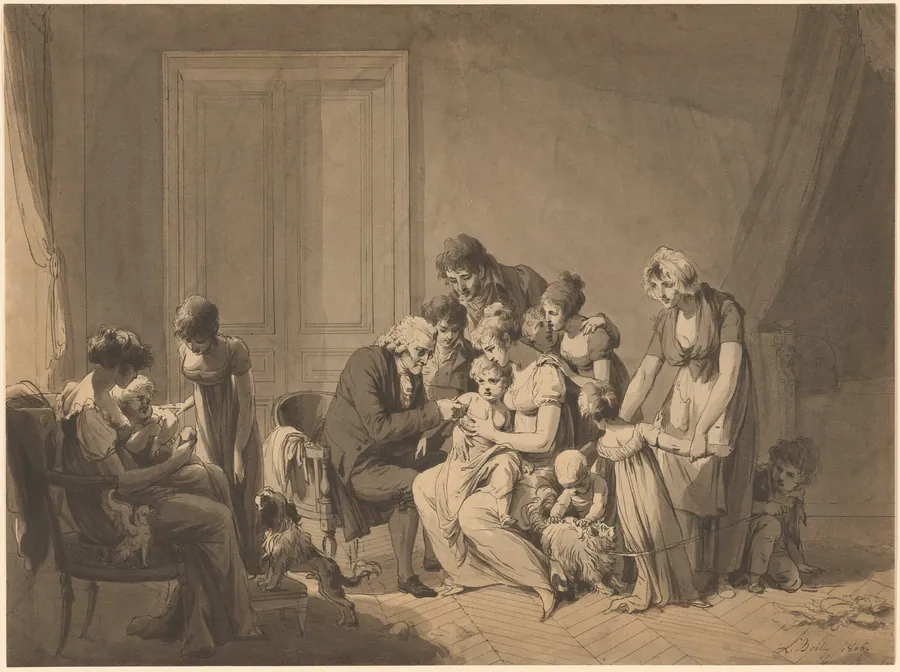 The Vaccine by Louis-Léopold Boilly