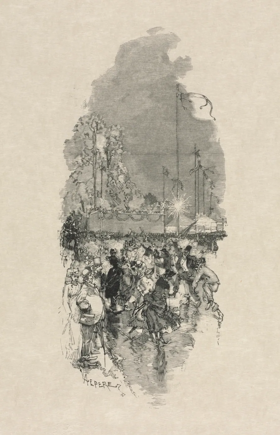 Festival by Auguste Louis Lepère