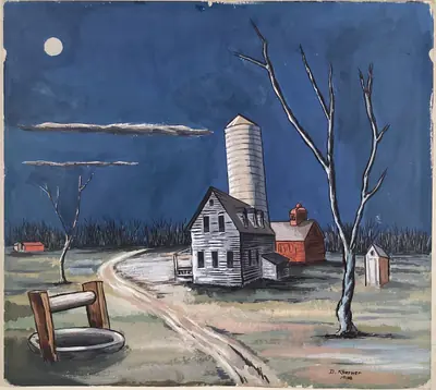 Farm in Moonlight