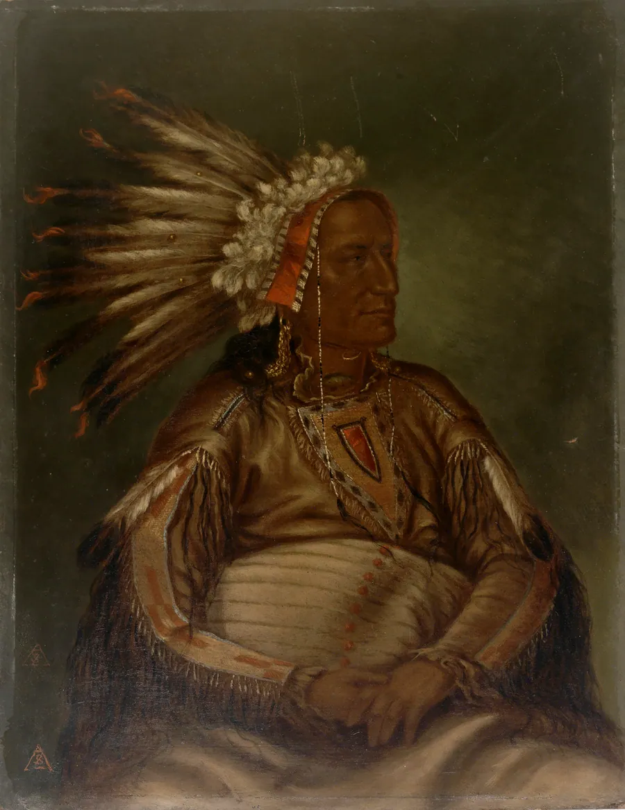O-mata-ah-luta (Red Plume) by Antonion Zeno Shindler, 1813 Bulgaria-died Washington, DC 1899