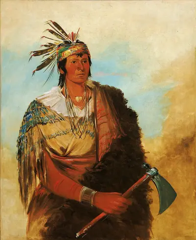 Go-to-ków-páh-ah, Stands by Himself, a Distinguished Brave