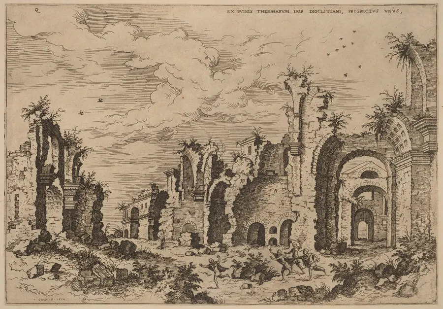 The Baths of Diocletian by Hieronymus Cock