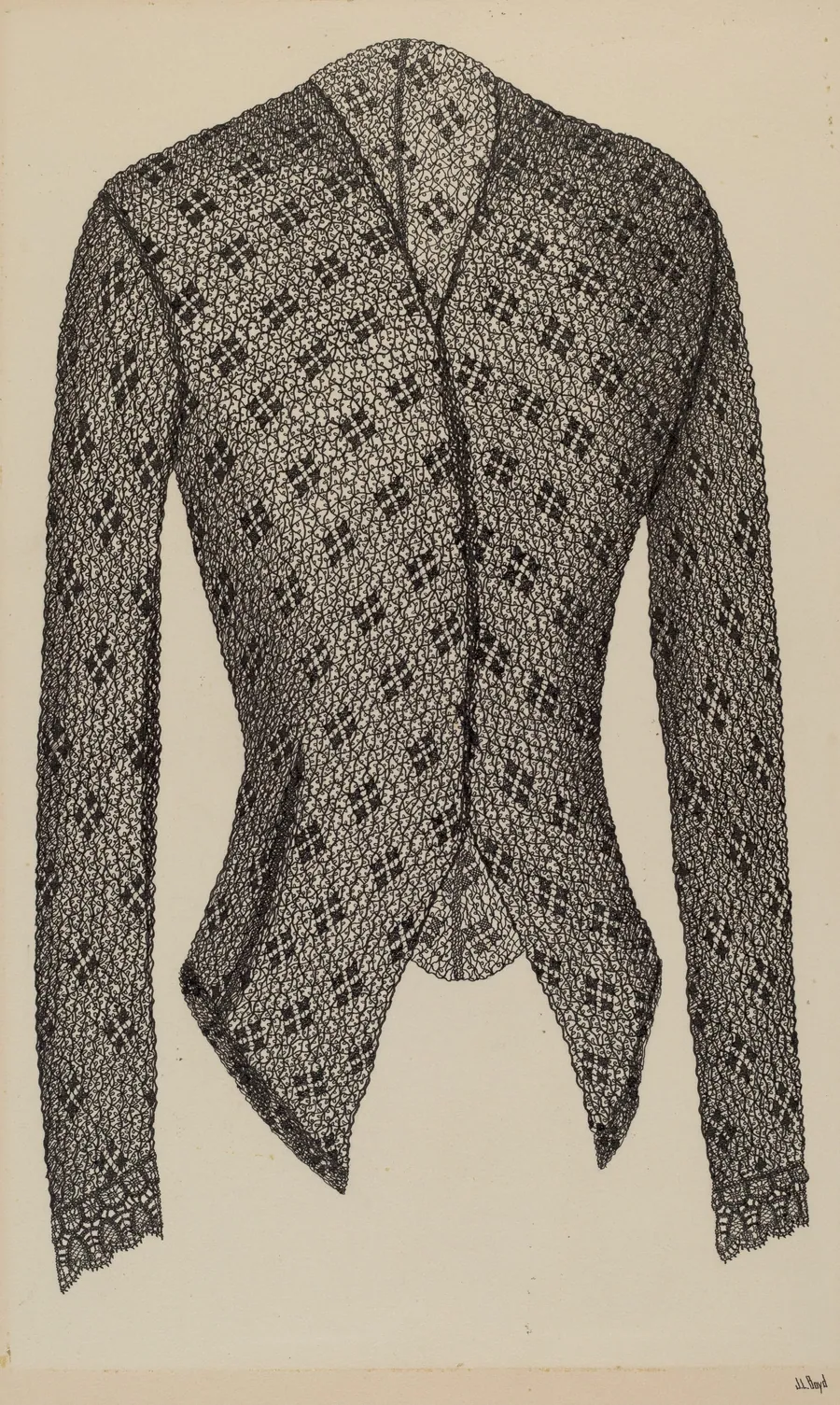 Black Lace Jacket by Joseph L. Boyd