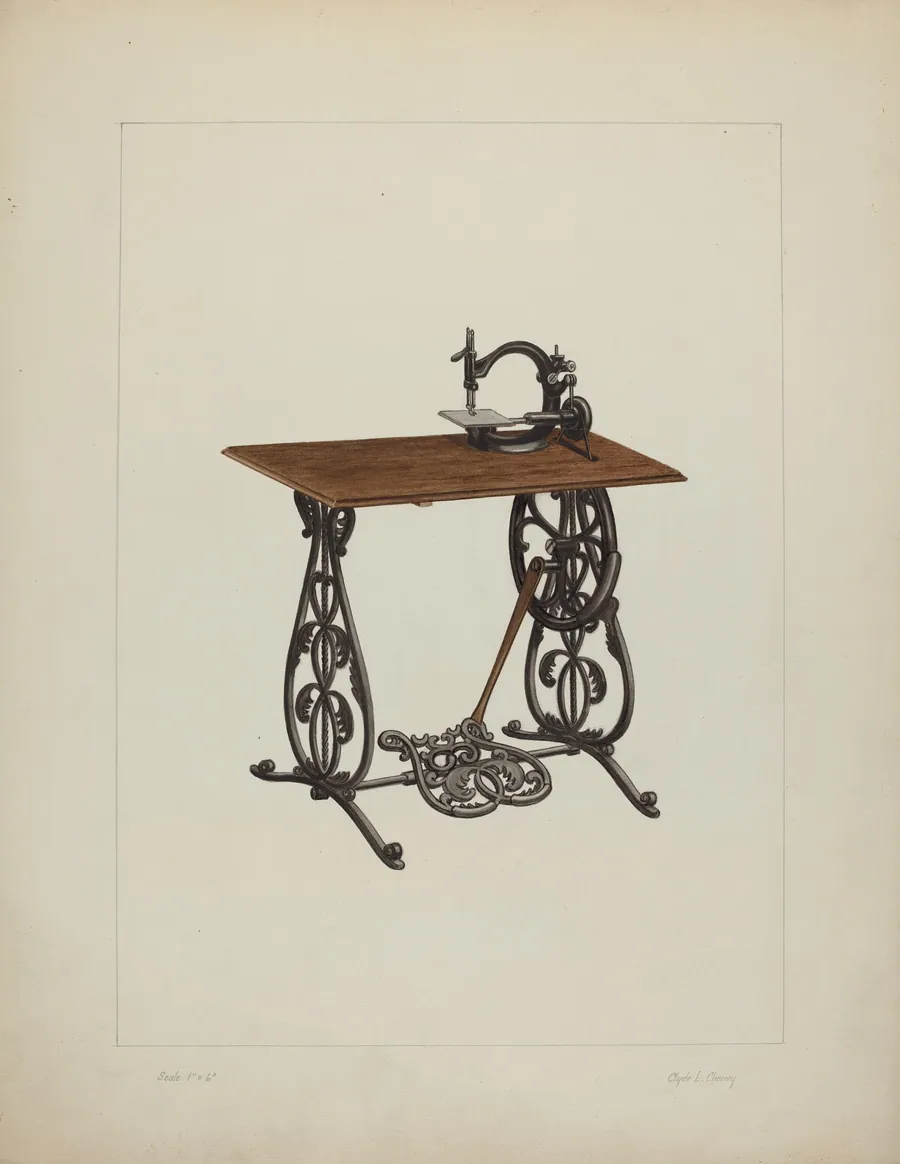 Sewing Machine by Clyde L. Cheney