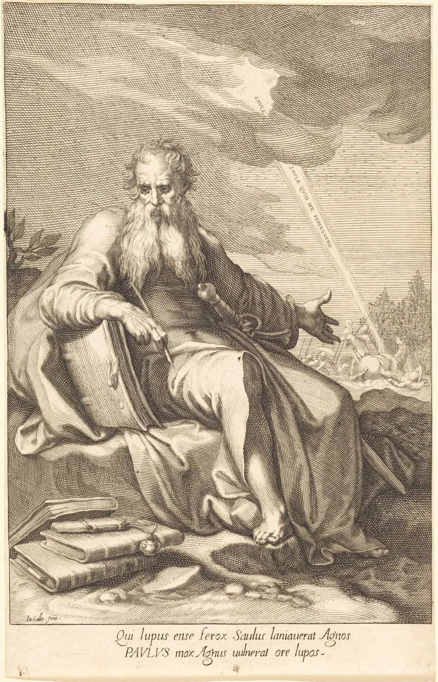 Saint Paul, Seated by Jacques Callot